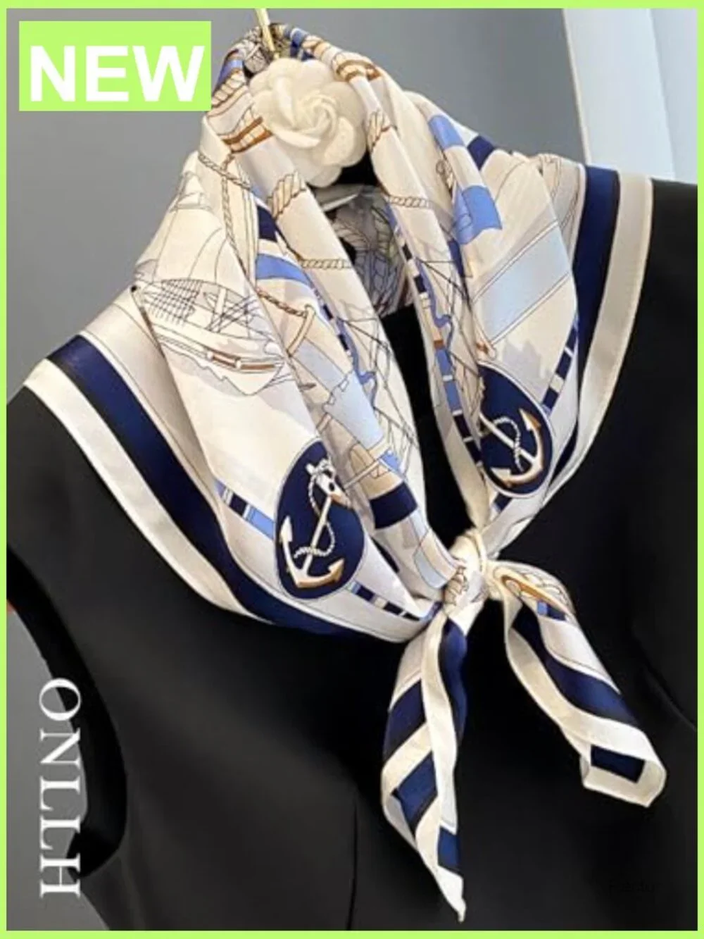 100% Mulberry Silk Square Scarf 21